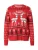 Sublevel Trui  taupe / knalrood / zwart / wit