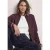 Sweatjack met opstaande kraag en gebreide details