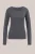 WE Fashion – Dames Second Skin T-shirt – Donkergrijs –
