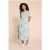White Stuff Pip Linen Blend Midi Dress Blue Print