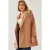 Dubbelzijdige Lange Blazer met Faux Leren Details