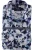 OLYMP SIGNATURE Casual Linnen Overhemd blauw, Motief