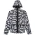 The Kooples Windbreaker Tape Allover Logo Doublure En Mesh Black / White
