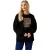 Biba Dames-sweatshirt met grafische print en relaxte pasvorm (Zwart)