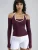 Busem Shirt  bessen / wit