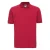 Russell Heren 100% Katoenen Korte Mouw Poloshirt (Klassiek rood)