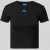 Hugo Blue Kort T-shirt met labeldetail