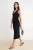 TRENDYOLMİLLA Dames Zwart Effen Maxi Mouwloos Bodycon Jurken