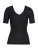 Hanro Onderhemd ‘ Woolen Silk Kurzarm ‘  zwart