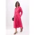TRENDYOLMİLLA Dames Bordeaux Effen Midi Lang Casual Blousejurk Jurken