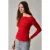 Asymmetrische blouse met één schouder
