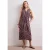 Street One Dames Midi-jurk met gespleten hals en ritssluiting in Rood