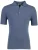 Korte mouw polo Thomas Maine blauw met boord