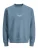 Jack & Jones Junior Sweatshirt ‘JJESoho’  blauw gemêleerd / wit
