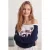 TRENDYOLMİLLA Dames Ecru Colorblock Lang, Oversized Sweatshirts