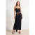 TRENDYOLMİLLA Dames Zwart Effen Maxi Bodycon Rokken
