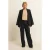 Expresso regular fit blazer met krijtstreep – donkerblauw/ecru