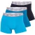 CR7 Heren boxershorts effen blauw/teal/zwart 3-pack