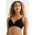 BEACHWAVE voorgevormde beugel bikinitop met lurex en textuur zwart