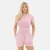 I Saw It First Slim-fit T-shirt met gewassen look voor dames (Stoffig Roze)