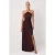 TRENDYOLMİLLA Dames Bruin Effen Maxi Mouwloos Recht Avond & Gala Jurk
