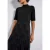Street One Dames Jurk van materiaalmix in Zwart