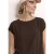 Street One Dames Blouse met overhangende schouders en getapete details in Bruin