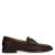 Manfield leren loafers met studs bruin