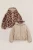 WE Fashion – Meisjes reversible jas met capuchon – Regular fit – Beige –