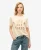 Superdry Vrouwen T-shirt met Glitterlogo en Relaxte Pasvorm Crème