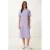 Katoenen Midi T-shirt Jurk met Ronde Hals