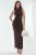 Gekruiste Detail Bodycon Maxi Jurk