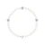 5-6 mm Freshwater Culture Pearl Armband en Crystal Preciosa Silver 925