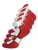 normani Sportsokken  rood / zwart / wit
