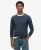 Superdry Mannen Merino Trui met Ronde Hals Blauw