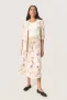Rok A-shape Whitecap Gray Floral Print