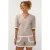 Ydence gestreepte blousetop – zand