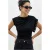 Aansluitende Crop Bootnek Blouse