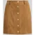 Lauren Ralph Lauren Minirok van chevreau-suède met sierknopen