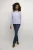 Overhemd met lang mouwen Regular fit blue white