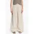 comma wide leg high waist broek met linnen beige
