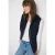 Cecil Dames Hoodie vest in Blauw