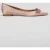 LK Bennett Amore Heart Ballerina Shoes Blush