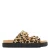 Graceland slippers met panterprint beige/zwart