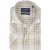 Ledub modern fit overhemd beige geruit