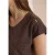 Cecil Dames Shirt met overhangende schouders en uitgesneden details in Bruin