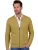 Geel gebreid katoenen Casa Moda vest