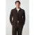 Mango Man gebreid vest met wol – donkerbruin