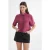 Korte Mouwen Crop Shirt met Stenen Accessoires