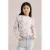 WE Fashion longsleeve rib gebreid ecru
